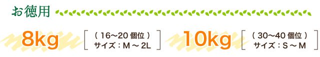 宇和島ゴールドお徳用（8kg/10kg）